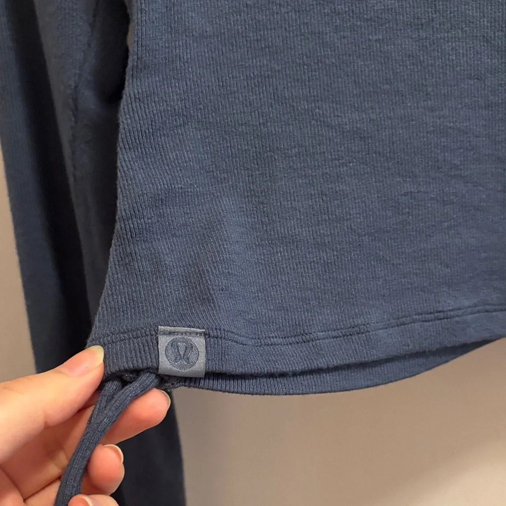 Lululemon Blue side tie Cardigan - Picture 4 of 5